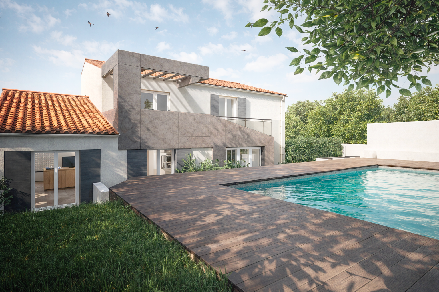 Extension d'une maison individuelle maison extension